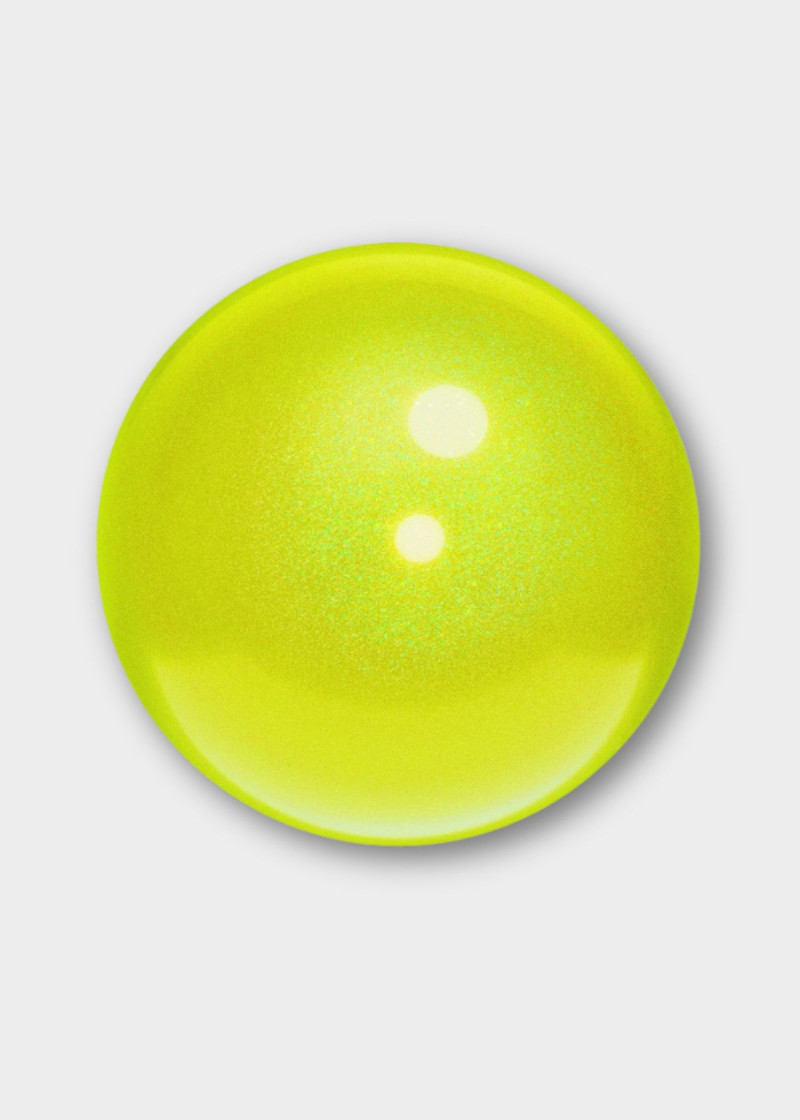 М'яч для гімнастики CHACOTT, SHINY 18.5см гума, Canary (662), 18.5cm