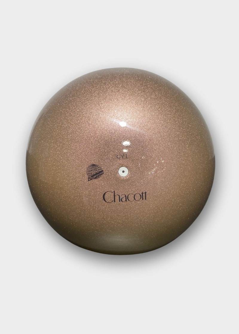 М'яч для гімнастики Glossy Chacott, 18.5 cm гума, Grayish Rose (746), 18.5cm
