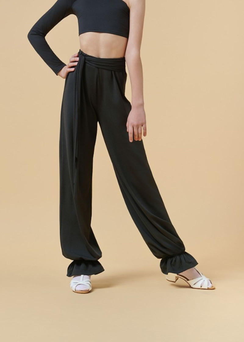 Брюки широкі ARYA мікрополіамід, чорний, 140см