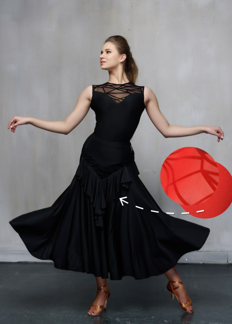 GLAMOUR - Юбка СТ "Ravenna", кокелье 90%полиамид, 10%эластан, красный, XS