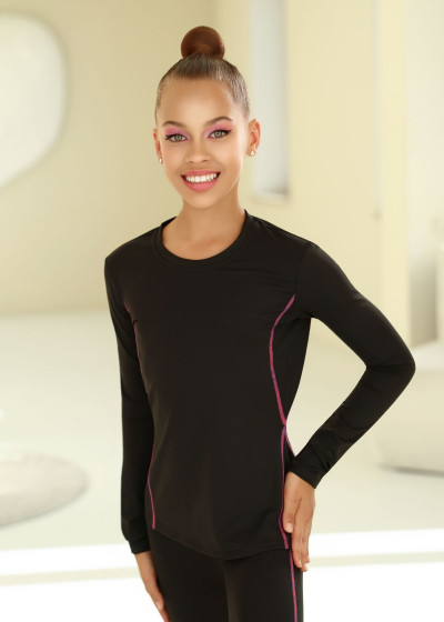 GALAXY - Футболка ДР JOSIE нейлон, black+galaxy, 134см