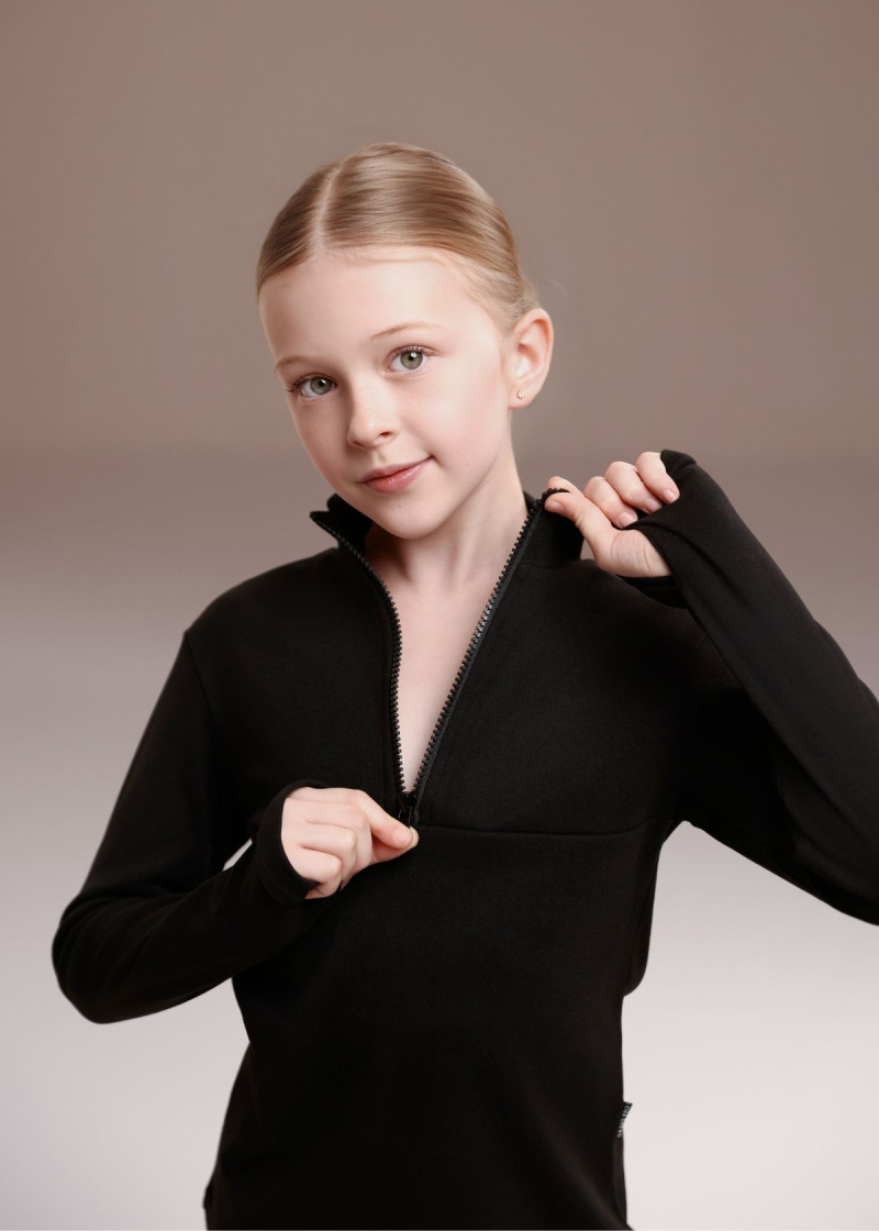 Світшот CLEO на блискавці фліс, чорний, 122см