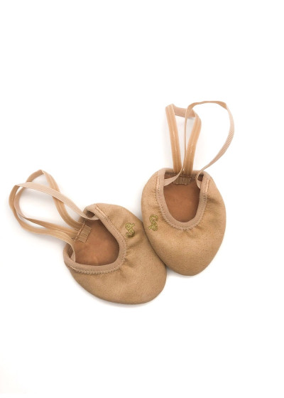 Напівчешки для гімнастики PRIOR мікрофібра+велюр, тілесний, S+(31-32)