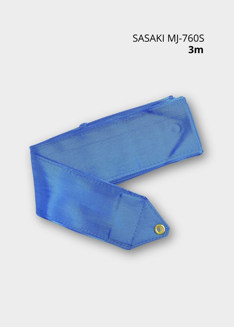 Лента MJ-760S сатин-шелк, Turquoise-blue (TQBU), 3m