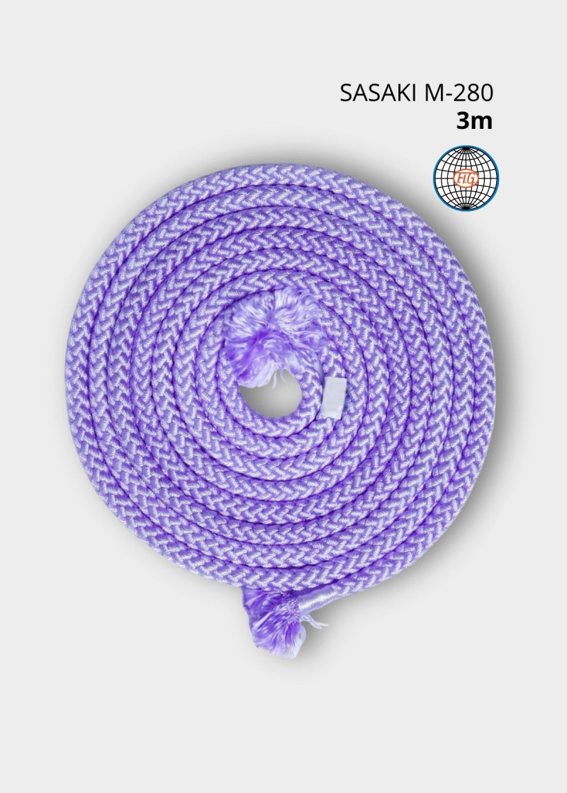 Скакалка M-280 нейлон, Lavender (LD), 3m