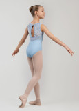 Купальник майка MIMI мікрополіамід+сітка флок, powder blue, 146см