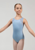 Купальник майка MIMI мікрополіамід+сітка флок, powder blue, 146см