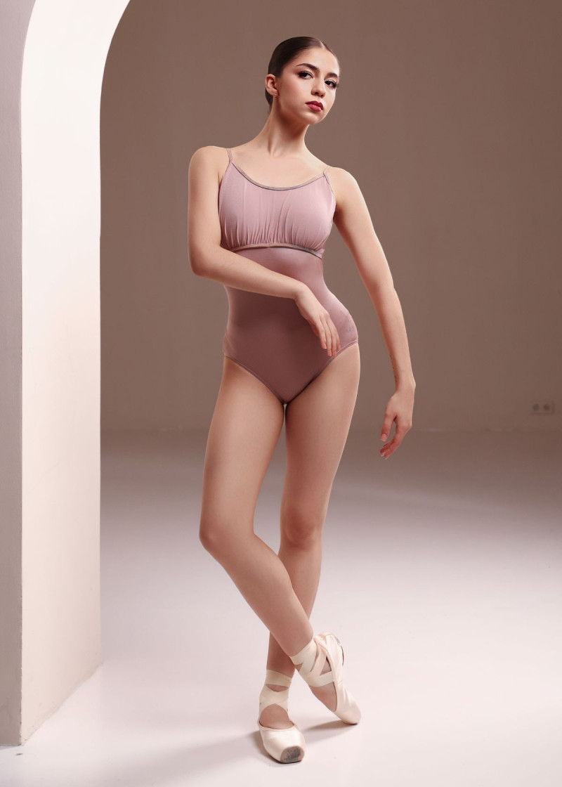 AMOUAGE - Купальник PENELOPE, кокетка микрополиамид+сетка, corall almond, L