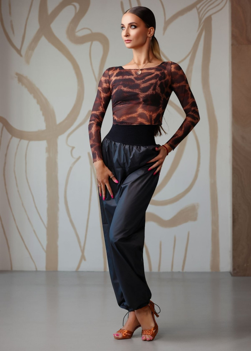 Штани САУНА MOMENTUM з відворотом 100%поліестер, чорний, S