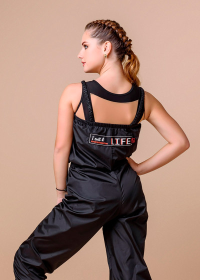 Напівкомбінезон САУНА 100%поліестер, чорний, LIFE, 152см