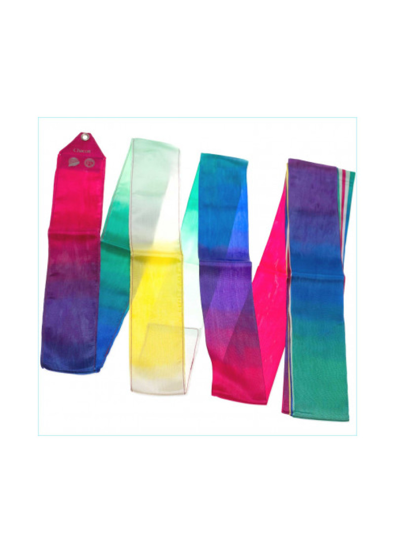 Стрічка для гімнастики CHACOTT GRADATION, 5m штучний шовк, Coral(750), 5m