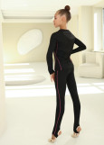 Лосини NELLY нейлон, black+galaxy, 128см