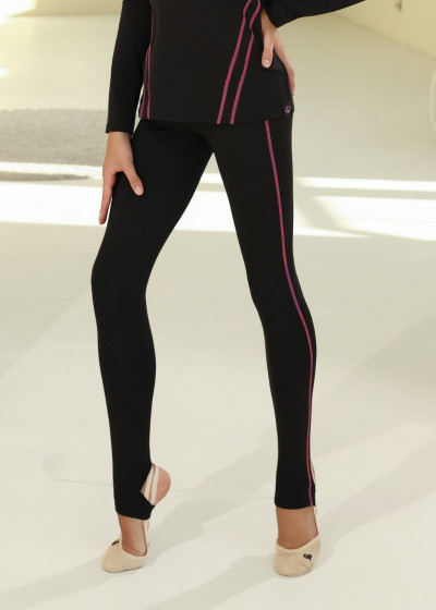 Лосини HELLEN нейлон, black+galaxy, S