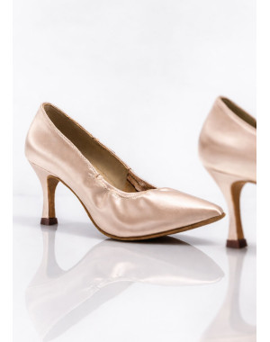 Туфлі бальні для стандарту TANGO сатин, тан, 2.5"fl, 35