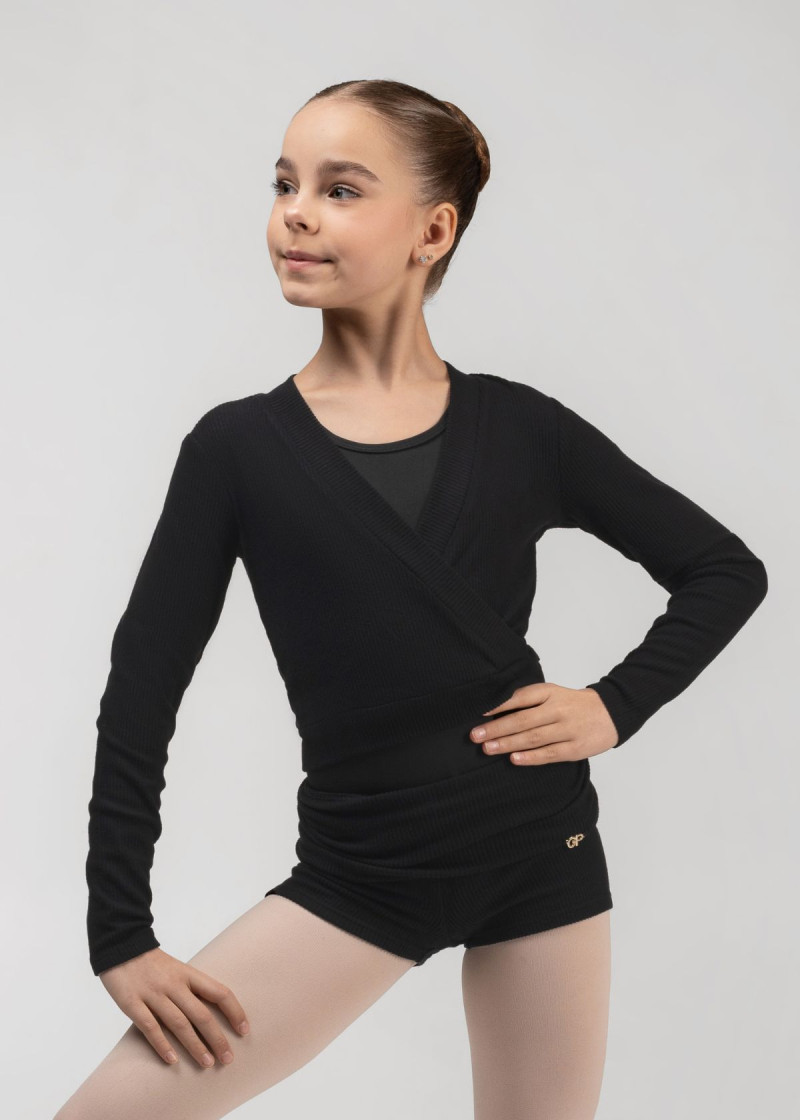 Кофта Grand Prix WILMA JUNIOR rayon rib knit, black, 140-146см