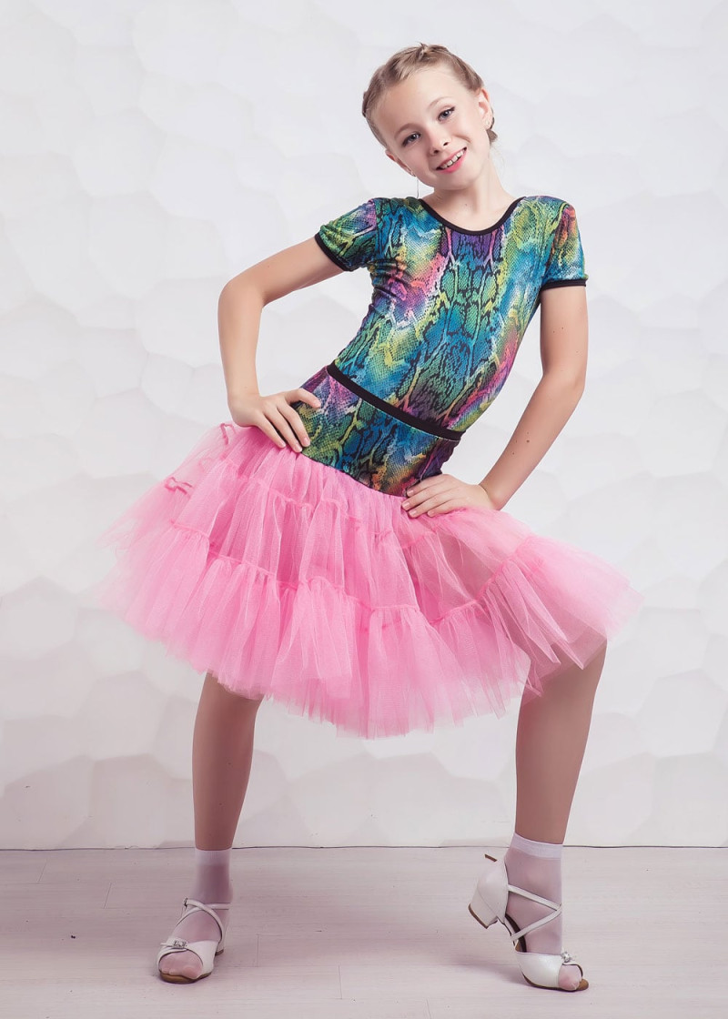 SAFARI JOY - Юбка из мягкого тюля "Volant" 90%полиамид, 10%эластан, роз.сирень, M