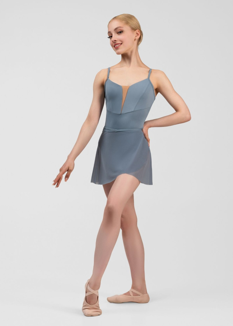 SYMPHONY - Хитон на запах OLIVERIA, сетка сетка, niagara, XS(32см)