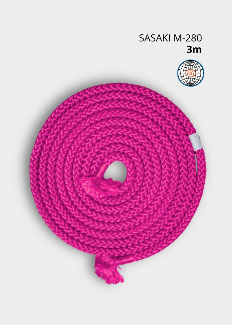 Скакалка M-280 нейлон, Pink (P), 3m