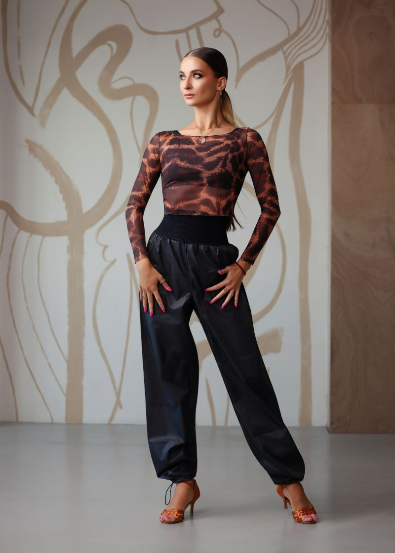 Топ Grand Prix MIRALI з сітки сітка з принтом, wild toffee, M-L