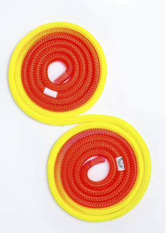 Скакалка Combination rope нейлон, Light Orange x Lemon Yellow (750), 3m