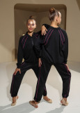 GALAXY - Спортивный костюм полиамид, black+galaxy, 152см