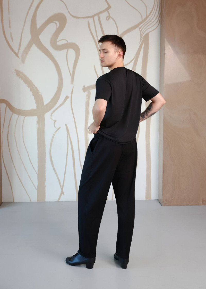 Штани тренувальні для бальних танців RONNIE габардин, чорний, L