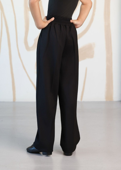 Штани тренувальні для бальних танців MARCO джерсі, чорний, 128см