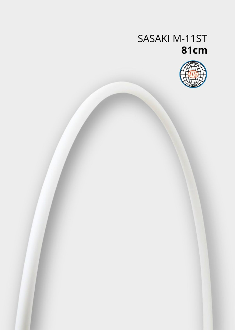 Обруч SASAKI NEW FIG M-11ST пластик, White (W), 81cm, 300g