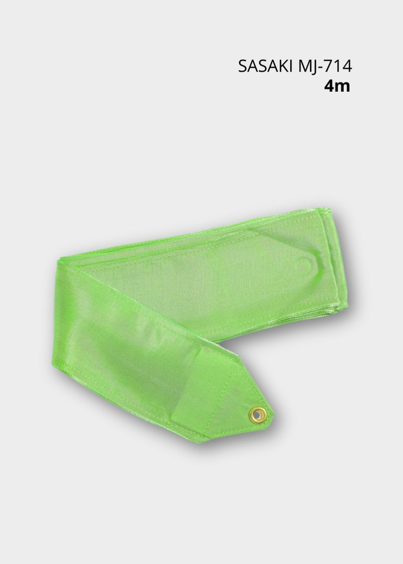 Лента MJ-714 сатин-шелк, Peppermint-green (PEG), 4m