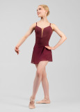 SYMPHONY - Хитон на запах OLIVERIA, сетка сетка, italian plum, S(40см)