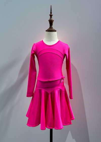 TRACY - Бейсик ДР, юбка "цветочек" бифлекс, малиновый, 134см