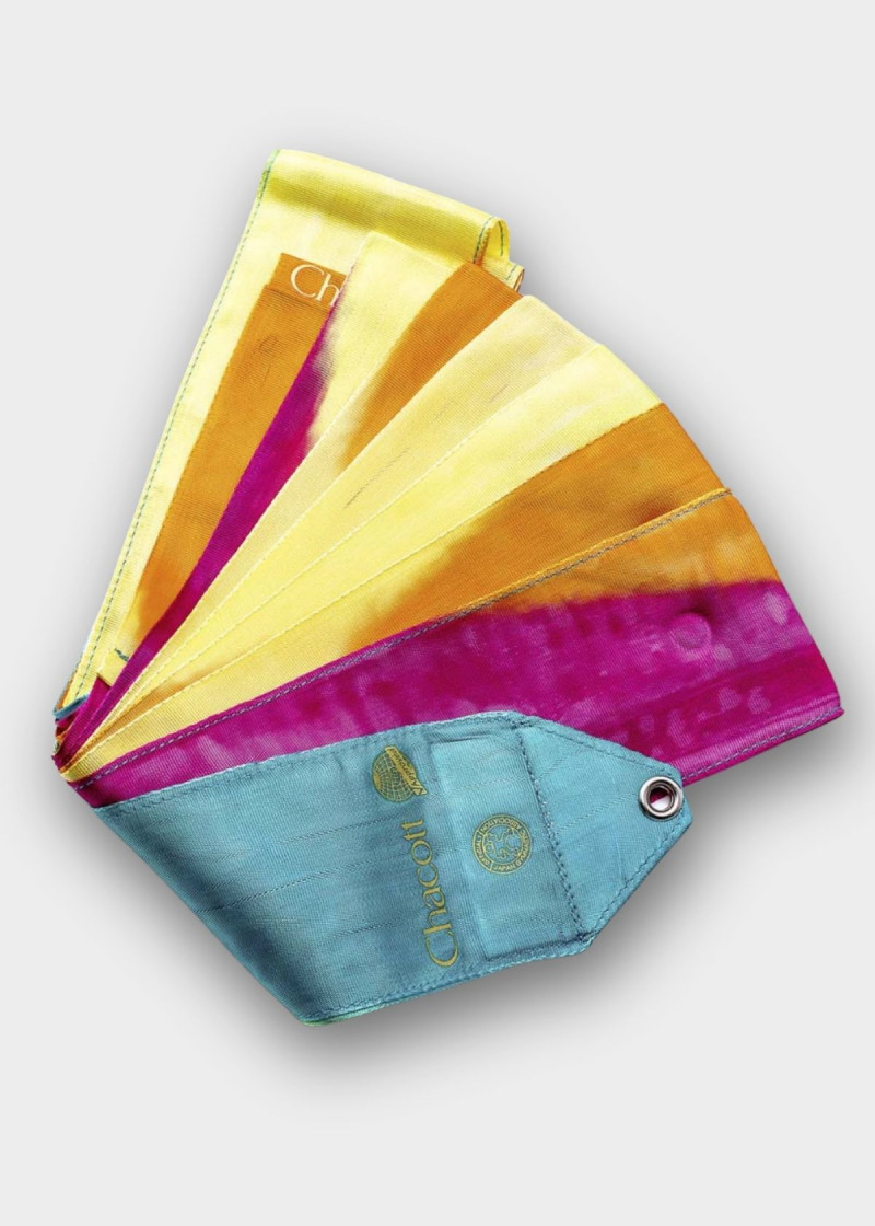Лента Gradation, 5 м иск.шелк, Yellow (763), 5m