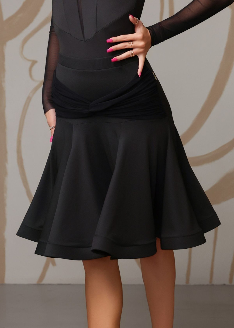 DIVA - Юбка ЛТ SINDI микрополиамид+сетка, черный, S plus