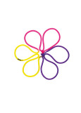 Скакалка M-280G нейлон, Purple x Yellow x Pink (PPxYxP), 3m