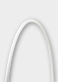 Обруч M-11ST пластик, White (W), 85cm, 300g