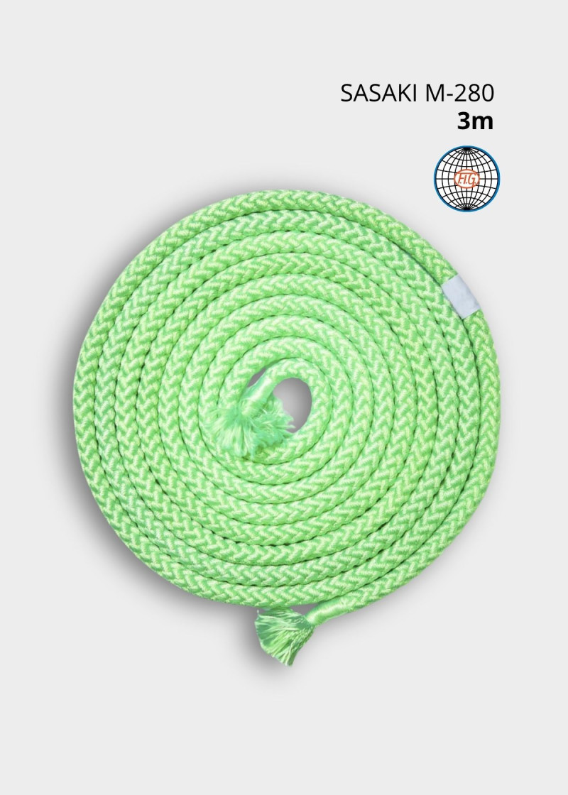 Скакалка M-280 нейлон, Green (G), 3m