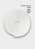 Скакалка MJ-240 полиэстер, White (W), 2,5cm