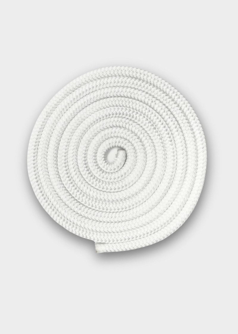 Скакалка MJ-240 полиэстер, White (W), 2,5cm