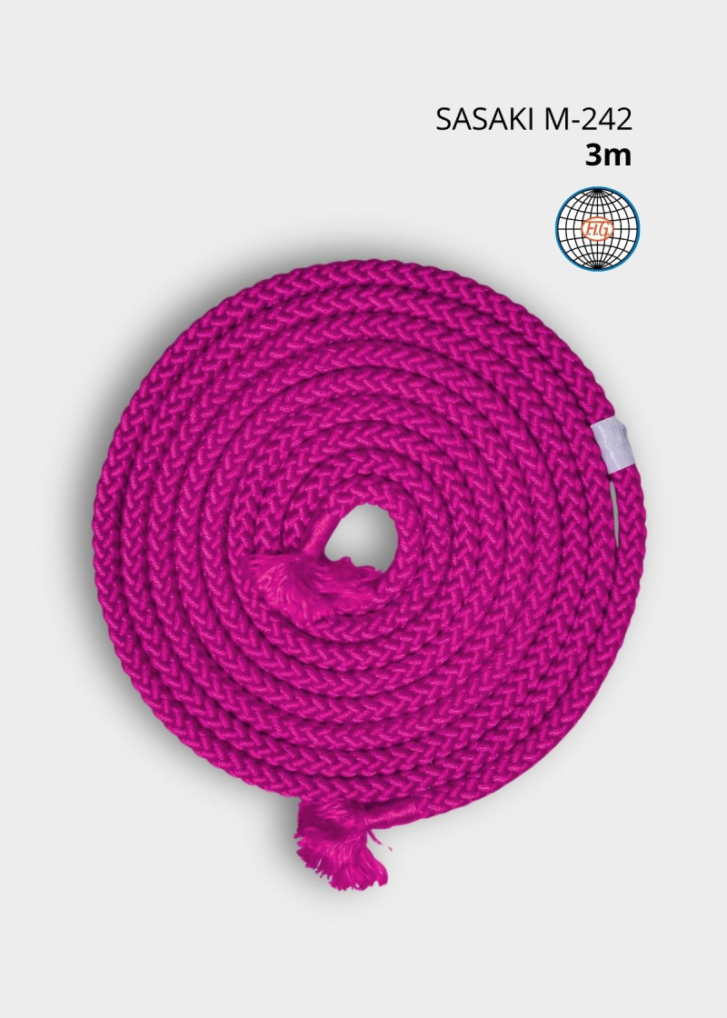 Скакалка M-242 полиэстер, Pink (P), 3m