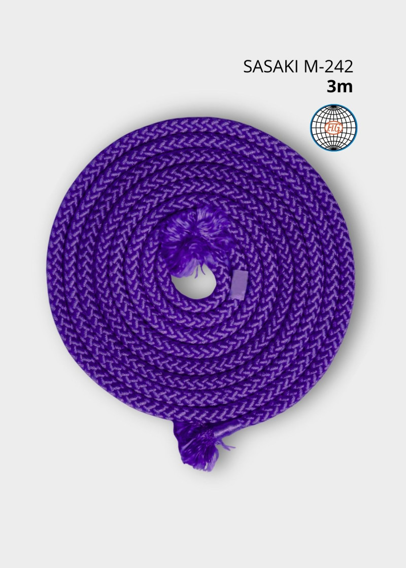 Скакалка M-242 полиэстер, Violet (VI), 3m