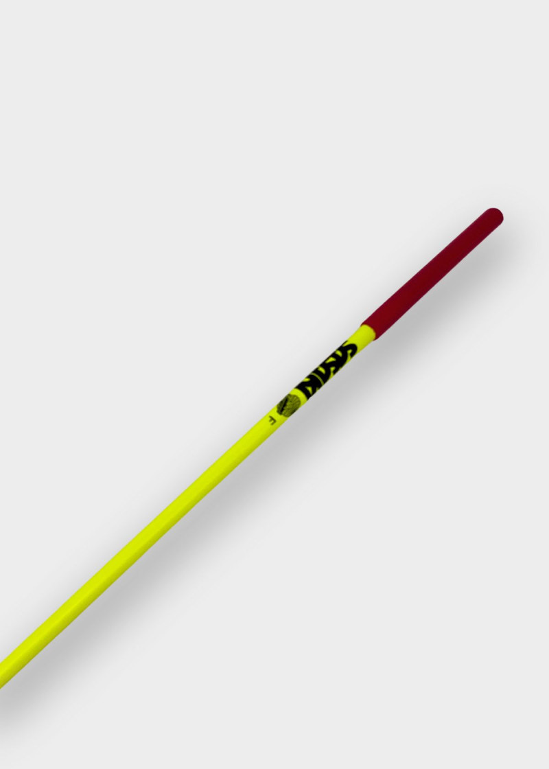 Палочка M-700JK стекловолокно+резина, Fluo Yellow x Red (KEYxR), 57cm