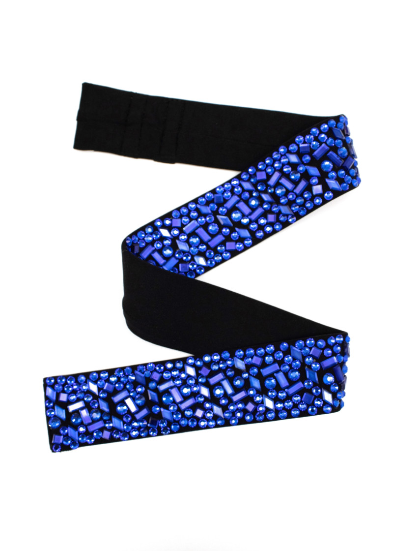 Пояс Grand Prix Jill мікрополіамід, чорний, Sapphire, XL-XXL