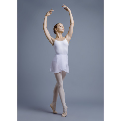 Хітон балетний ORIELLA, шифон шифон, білий, 146-152см