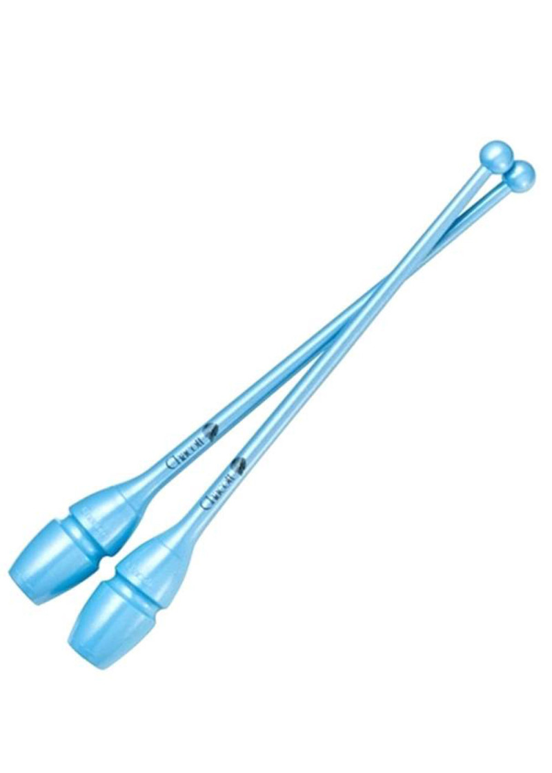 Булави для гімнастики CHACOTT HI-GRIP пластик+гума, Saxe Blue(022), 45.5cm