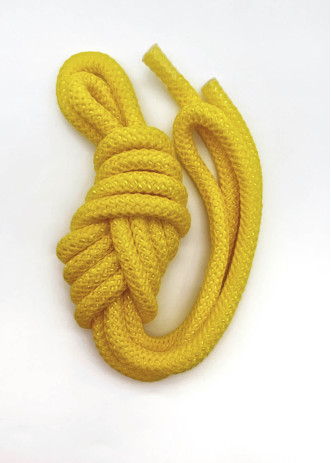 Скакалка для гімнастики Junior 65308 штучний шовк, Lemon Yellow (062), 2.5m