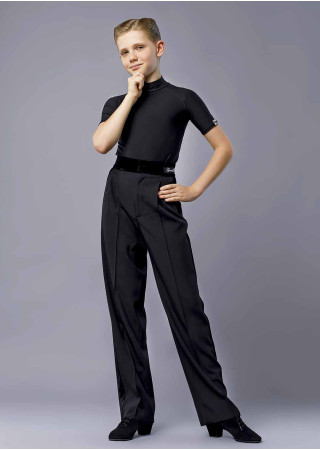 MADRID - Рубашка-боди КР реглан, стойка 90%полиамид, 10%эластан, черный, 134см