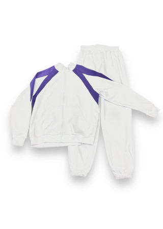 Спортивний костюм ORA поліамід, білий+фіолет, 146см