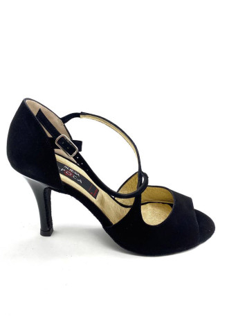 Туфлі для танго Martha замша, чорний, 8 cm, 3,5