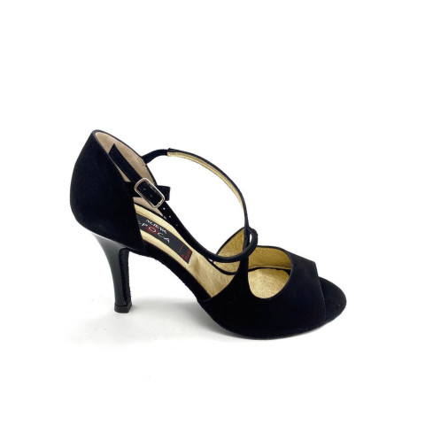 Туфлі для танго Martha замша, чорний, 8 cm, 4,5