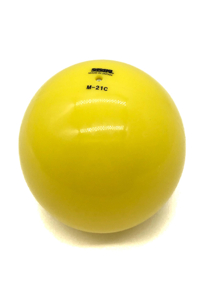 Мяч M-21C резина, Lemon Yellow(LEY), 15cm, 300g